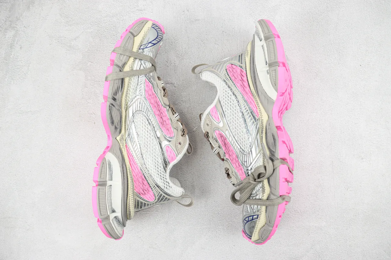 New Balance 9060 Silver Pink Chunky Sneakers 2