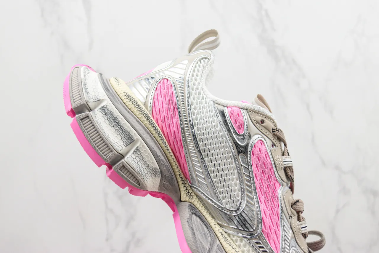 New Balance 9060 Silver Pink Chunky Sneakers 5