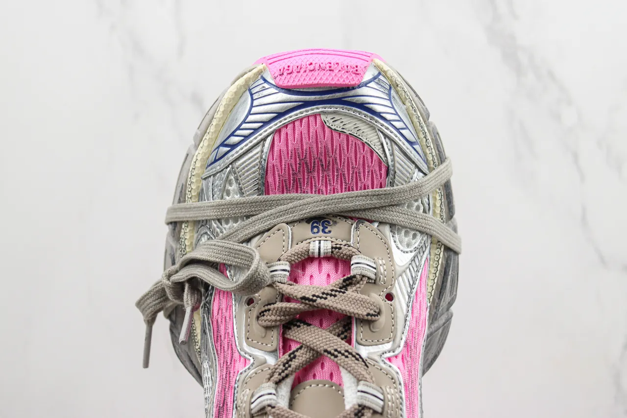 New Balance 9060 Silver Pink Chunky Sneakers 6