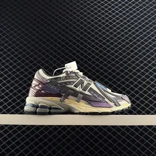 New Balance 906A Purple Beige Multi-Layered Mesh And Synthetic Overlays Stacked Midsole Chunky Sneakers
