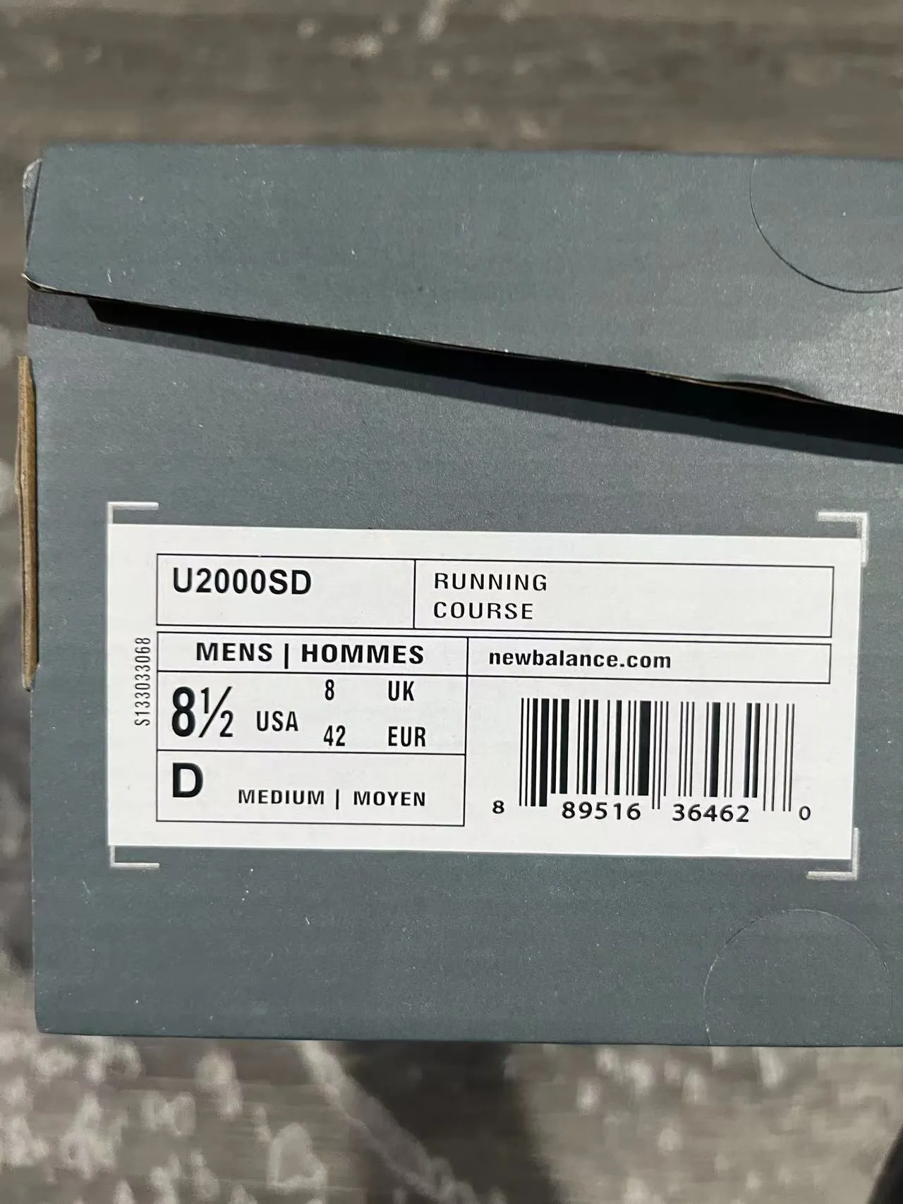 New Balance Noir Gris Podos de semelle intermédiaire segmentés transparents Supérieur en maille synthétique en couches Sneakers lifestyle 11