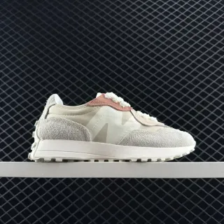 New Balance MS327 حذاء رياضي أسلوبي حياة بيج بينك مع تقليم فروي