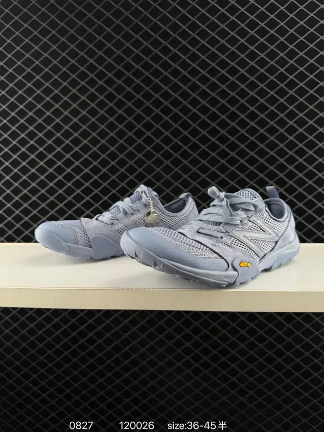 New Balance MT10 Gris Maille et Daim Barefoot Lifestyle Sneakers 2