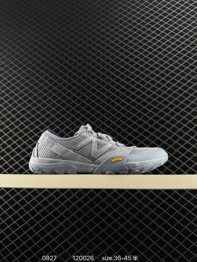 New Balance MT10 Gris Maille et Daim Barefoot Lifestyle Sneakers 6