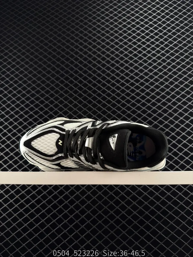 New Balance NB9060 Silver Black Chunky Sneakers 5
