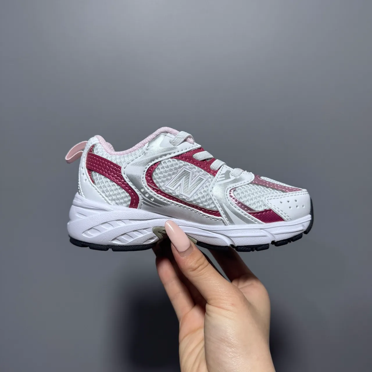 New Balance Branco Rosa Retro Runner Silhueta Malha Multicamadas E Superior Sintético Tênis Chunky 18