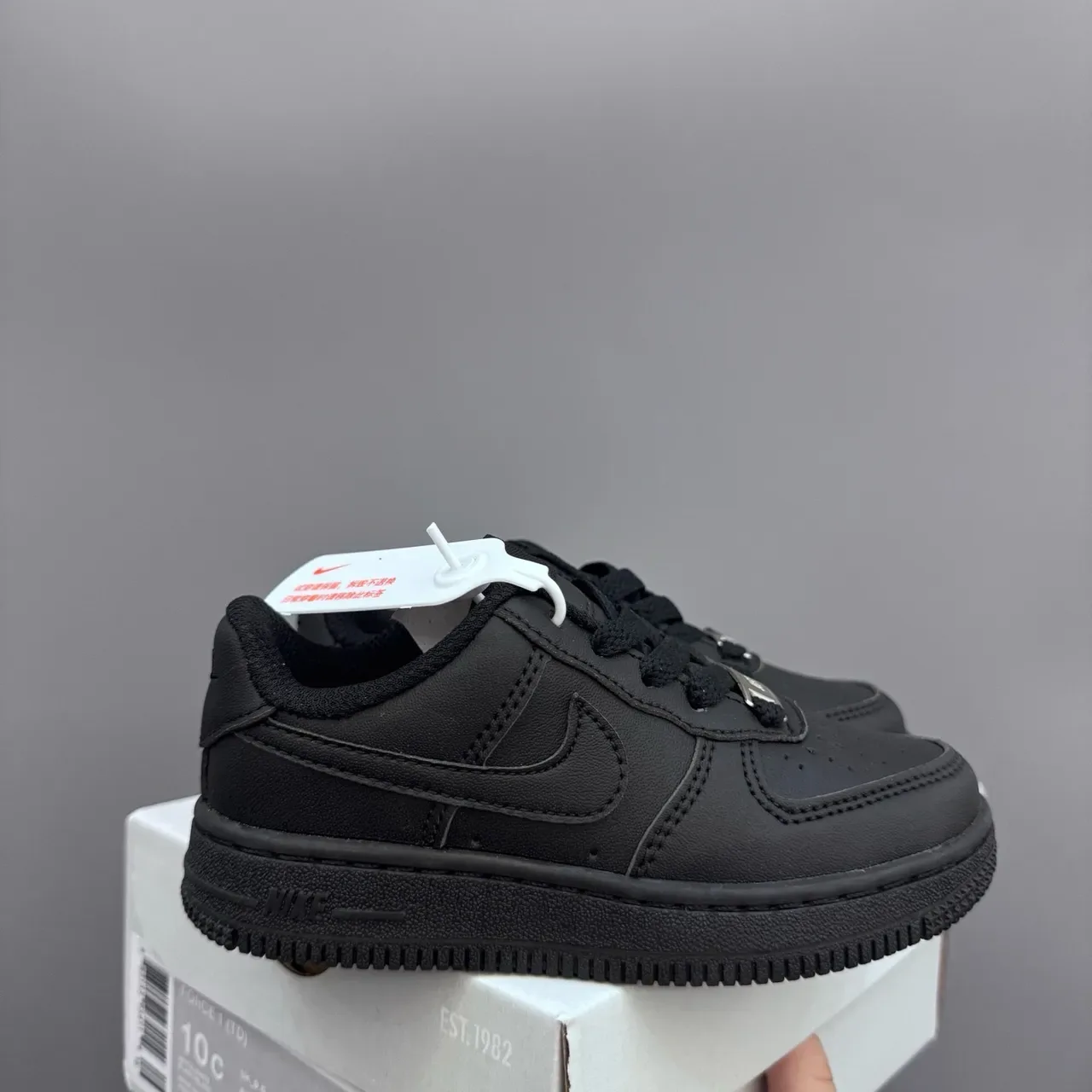 Nike Air Force 1 All Black Lifestyle Sneakers 14