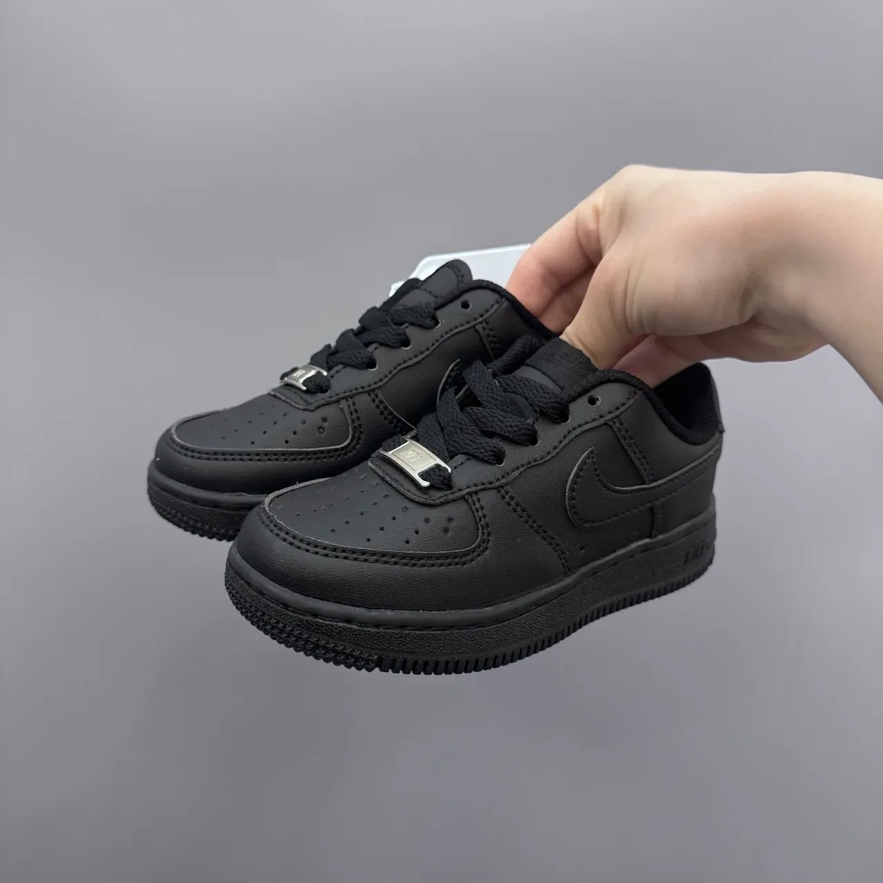 Nike Air Force 1 All Black Lifestyle Sneakers 16
