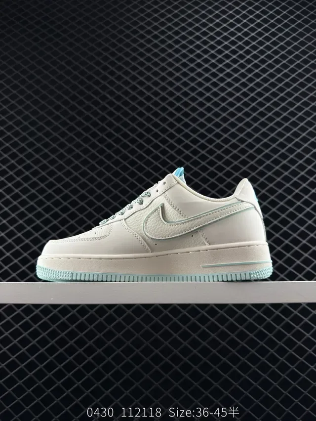 Nike Air Force 1 Beige Gray Low-Top Lifestyle Sneakers 4