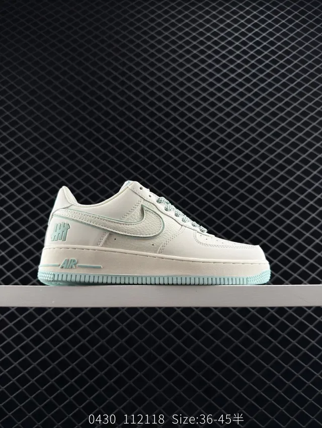 Nike Air Force 1 Beige Gray Low-Top Lifestyle Sneakers 5