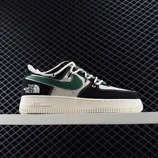 Nike Air Force 1 काला हरा पैचवर्क ऊपरी लाइफस्टाइल स्नीकर