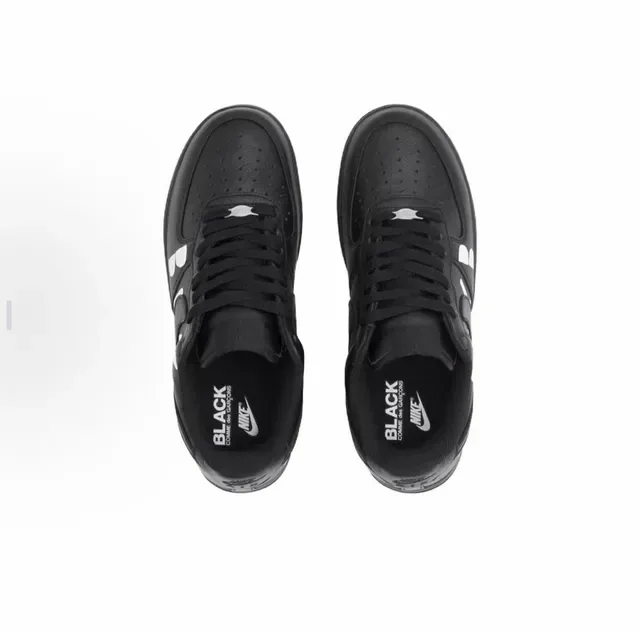 Nike Air Force 1 Black White Low-Top Lifestyle Sneakers 3