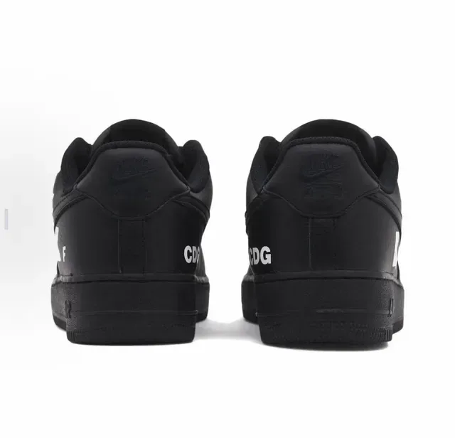 Nike Air Force 1 Black White Low-Top Lifestyle Sneakers 4