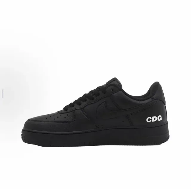 Nike Air Force 1 Black White Low-Top Lifestyle Sneakers 6