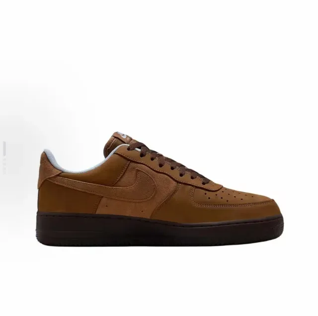 Nike Air Force 1 Brown Suede Lifestyle Sneakers 2