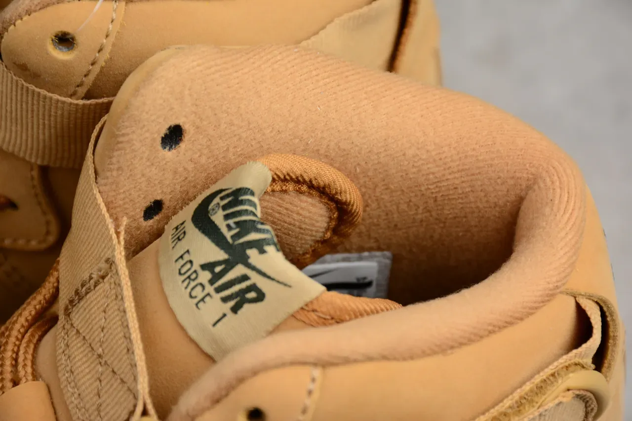 Nike Air Force 1 High Utility Wheat Lifestyle Sneakers 6
