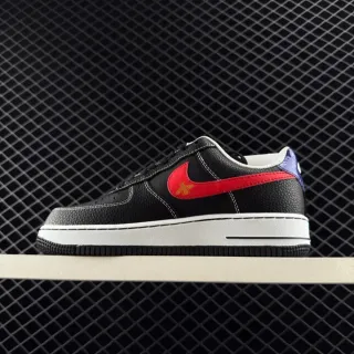 Nike Air Force 1 Low Black Red Bee जीवनशैली जूते