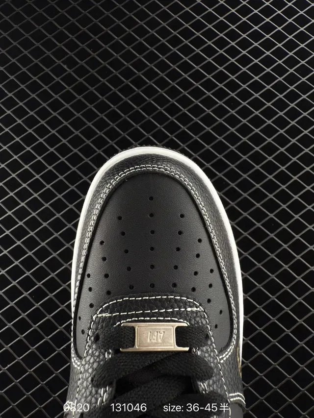 Nike Air Force 1 Low Black Red Bee Lifestyle Sneakers 3
