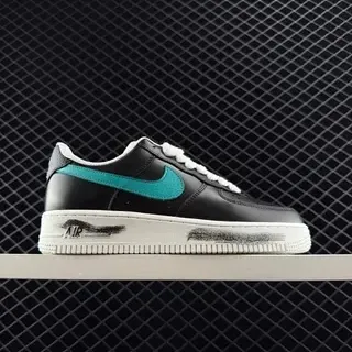 Nike Air Force 1 लो काला टील डिस्ट्रेस्ड लाइफस्टाइल स्नीकर