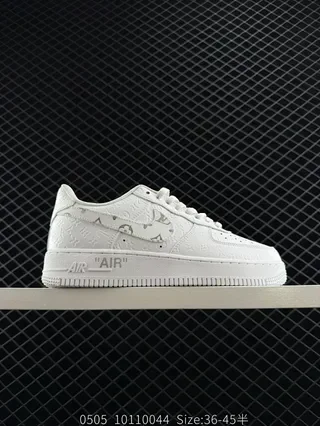 Nike Air Force 1 Low Monogram White Lifestyle Sneakers 2