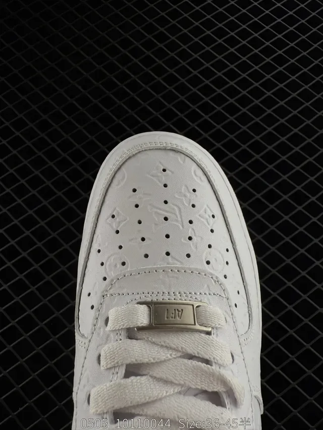 Nike Air Force 1 Low Monogram White Lifestyle Sneakers 3