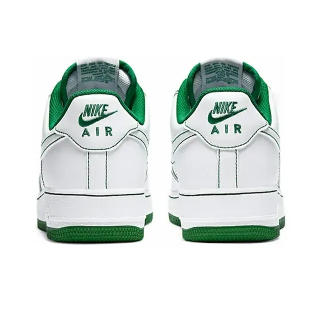 Nike Air Force 1 White and Green Lifestyle Sneakers 4