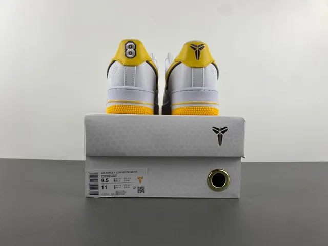 Nike Air Force 1 White and Yellow Lifestyle Sneakers 17