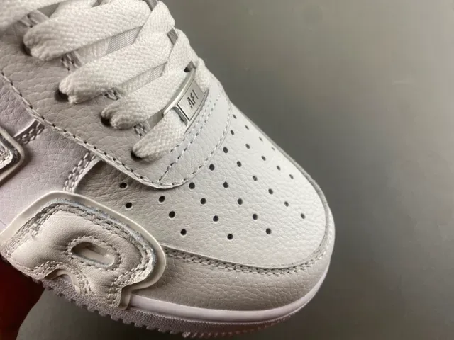 Nike Air Force 1 White Oversized Stitched Letter Lifestyle Sneakers 2