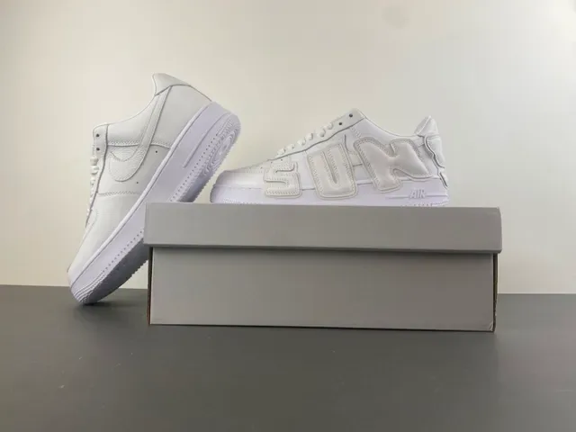 Nike Air Force 1 White Oversized Stitched Letter Lifestyle Sneakers 15