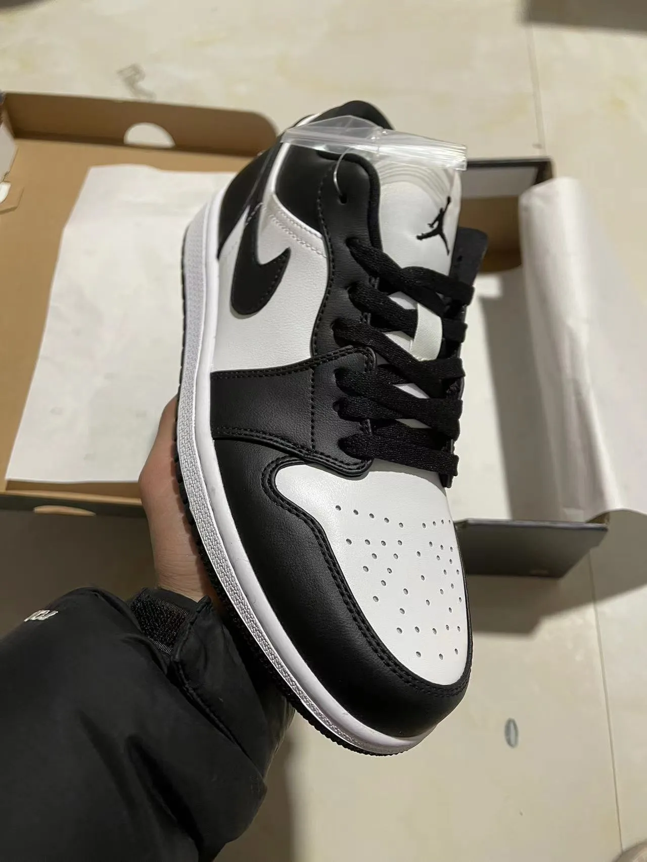 Nike Air Jordan 1 Black White Lifestyle Sneakers 2