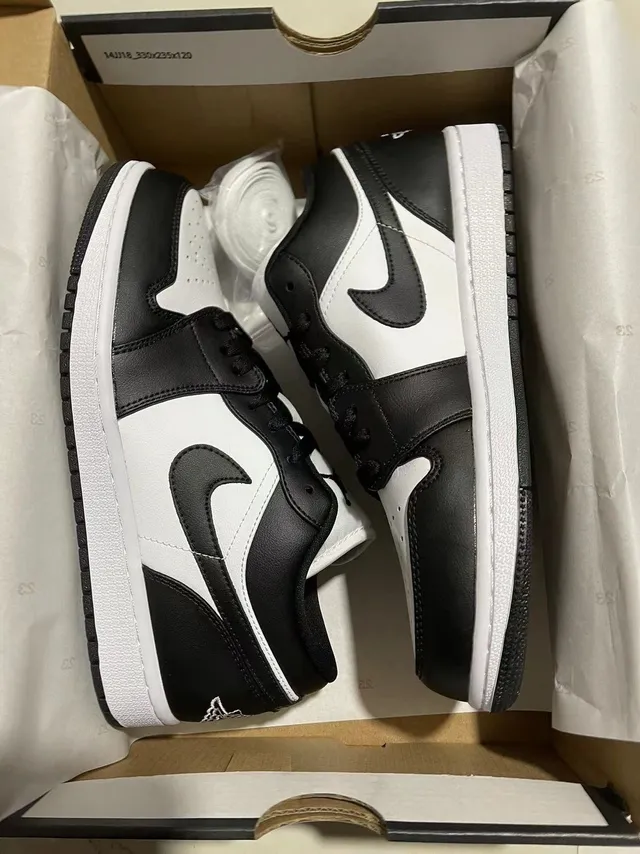 Nike Air Jordan 1 Black White Lifestyle Sneakers 7