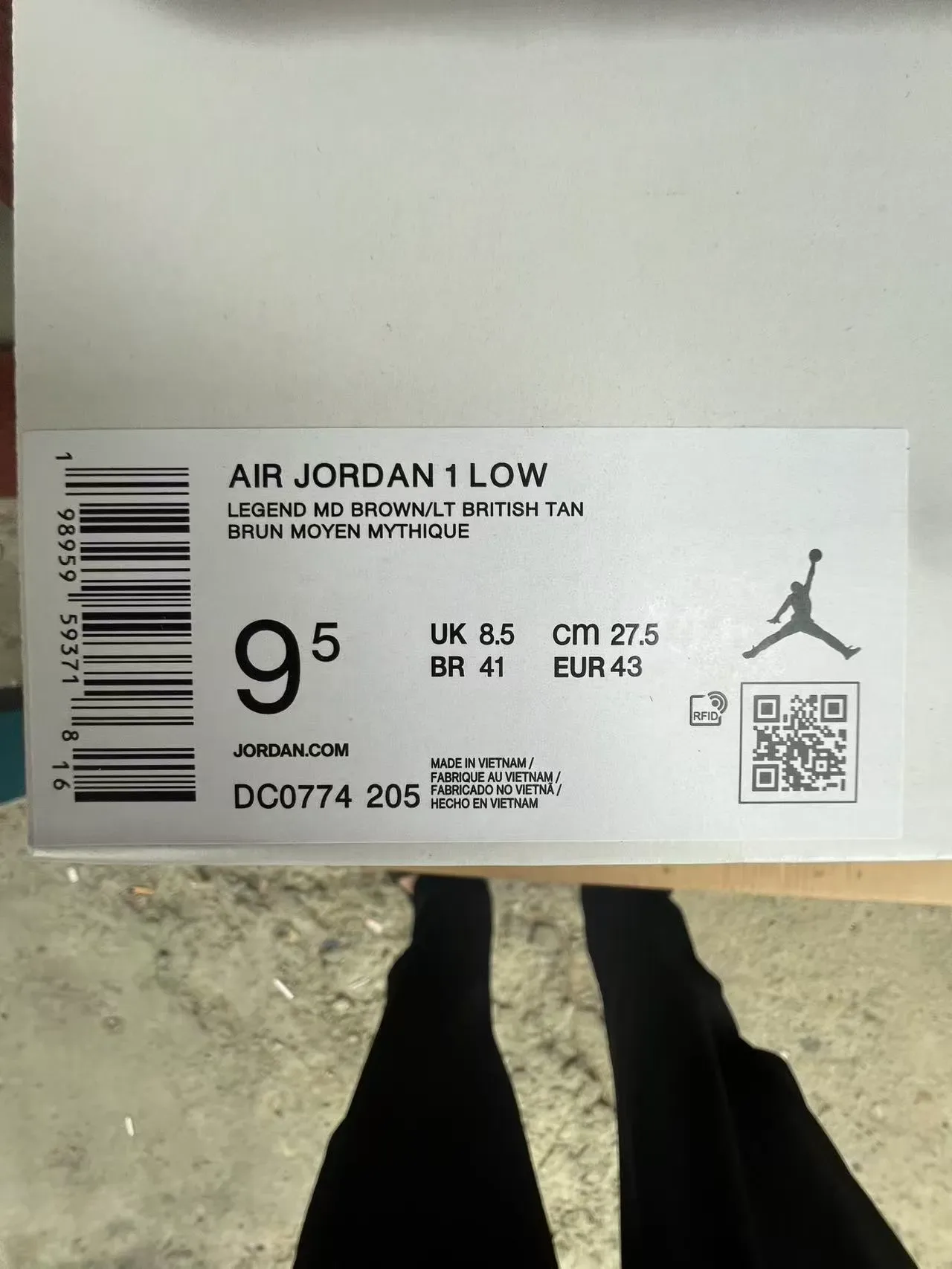 Nike Air Jordan 1 Low Beige Brown Suede Lifestyle Sneaker 9