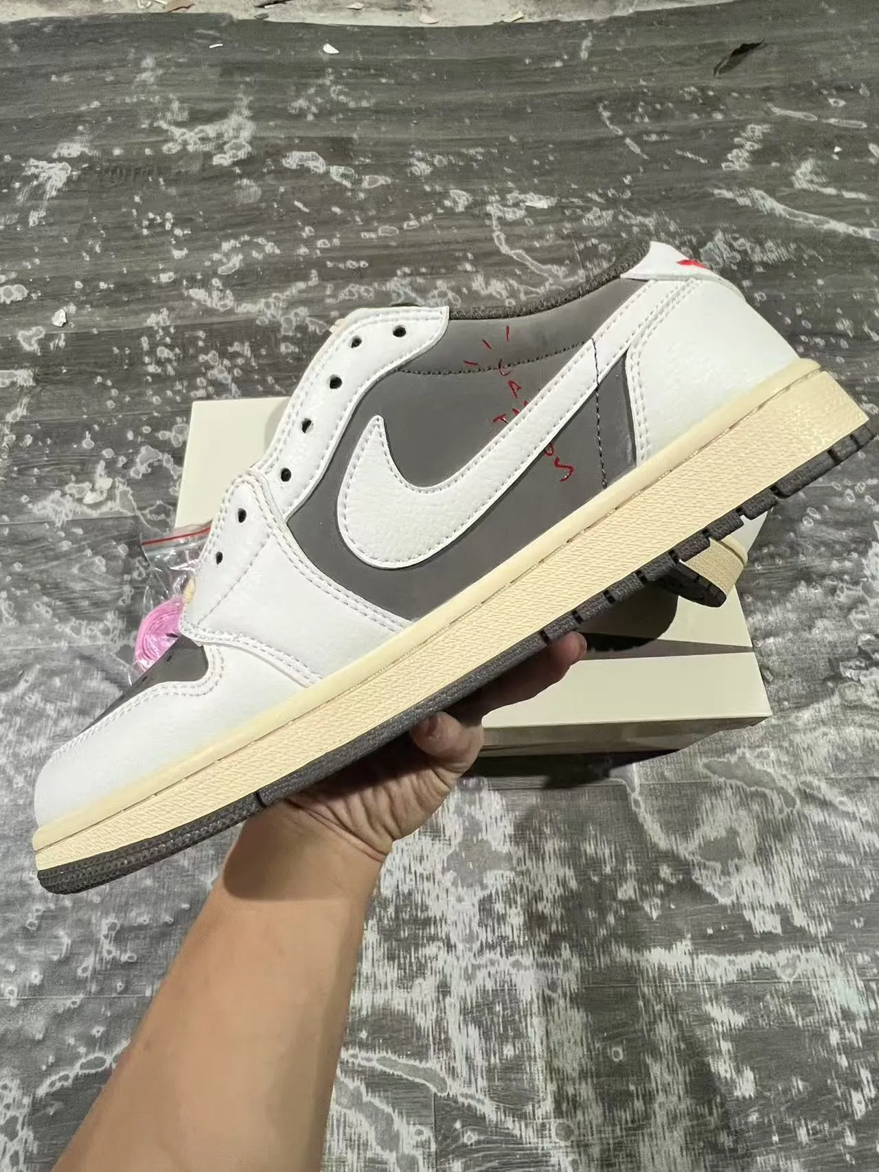 Nike Air Jordan 1 Low Cactus Jack Lifestyle Sneakers 5
