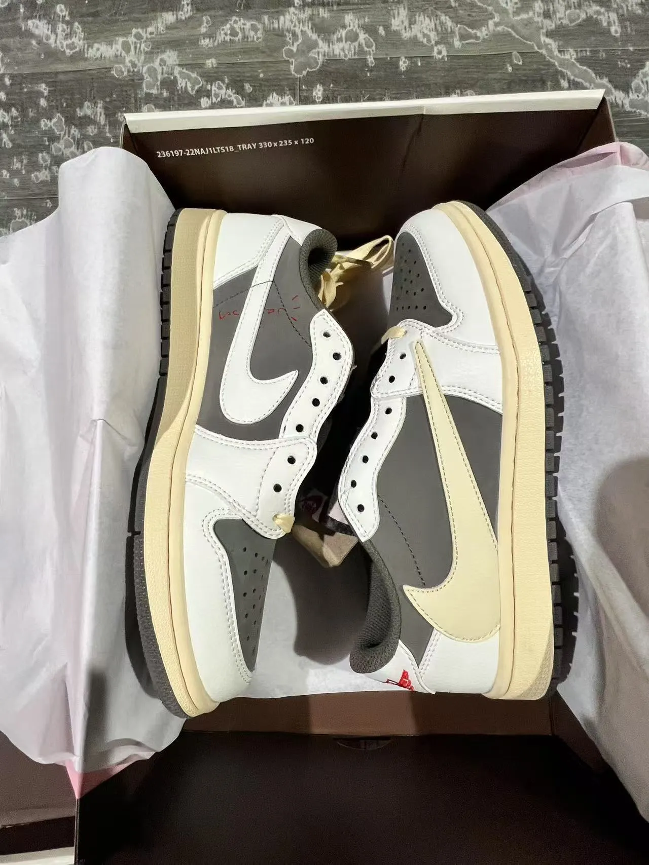 Nike Air Jordan 1 Low Cactus Jack Lifestyle Sneakers 9