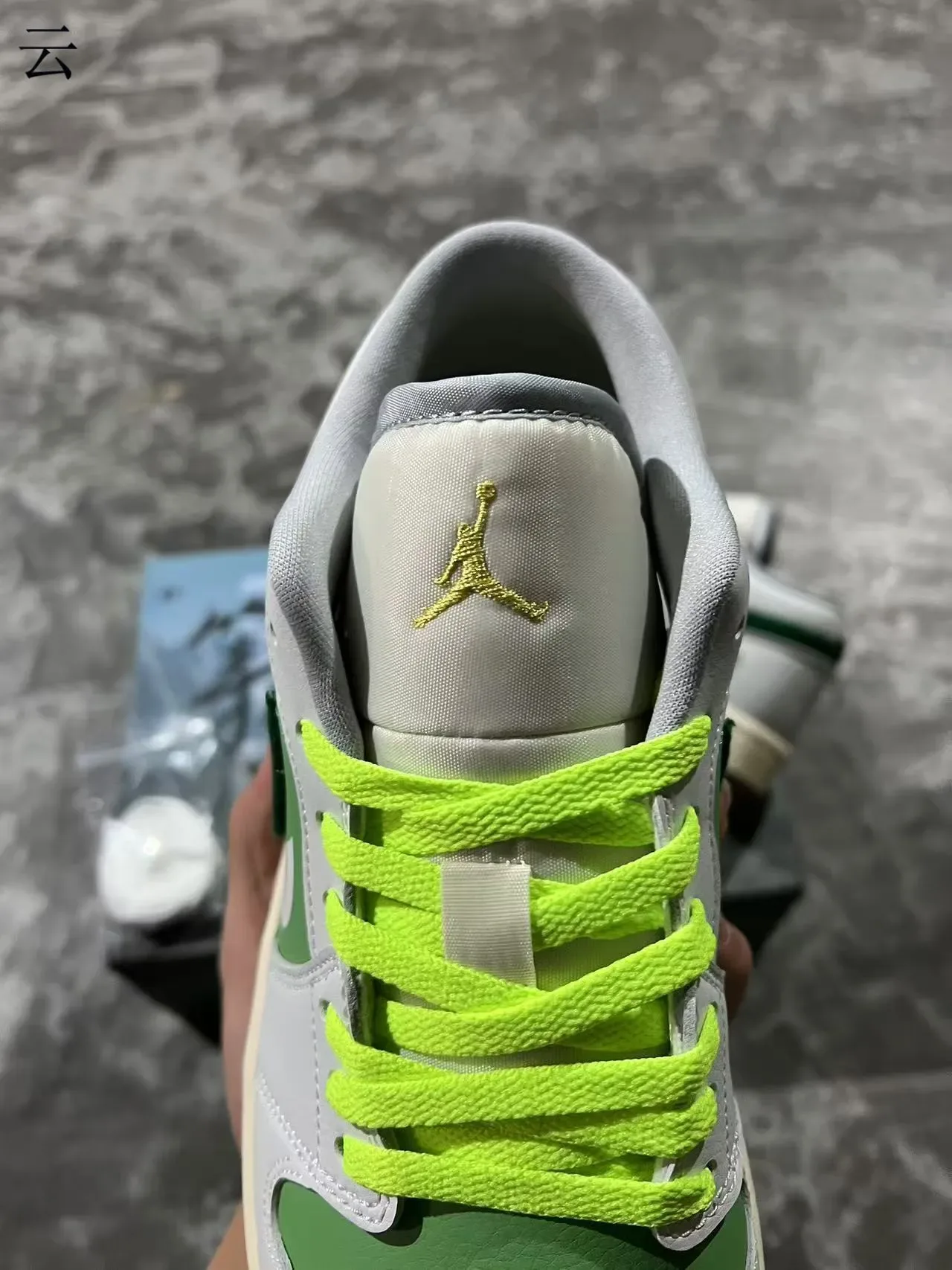 Nike Air Jordan 1 Low Green Shamrock Lifestyle Sneakers 4