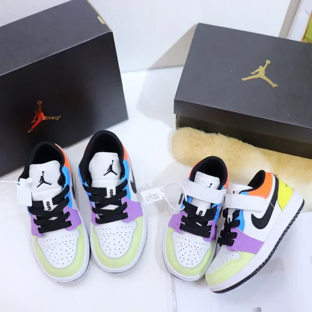 Nike Air Jordan 1 Low Multicolor Panelled Lifestyle Sneakers 8