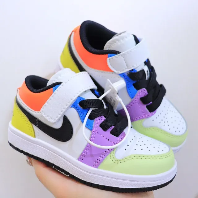 Nike Air Jordan 1 Low Multicolor Panelled Lifestyle Sneakers 23
