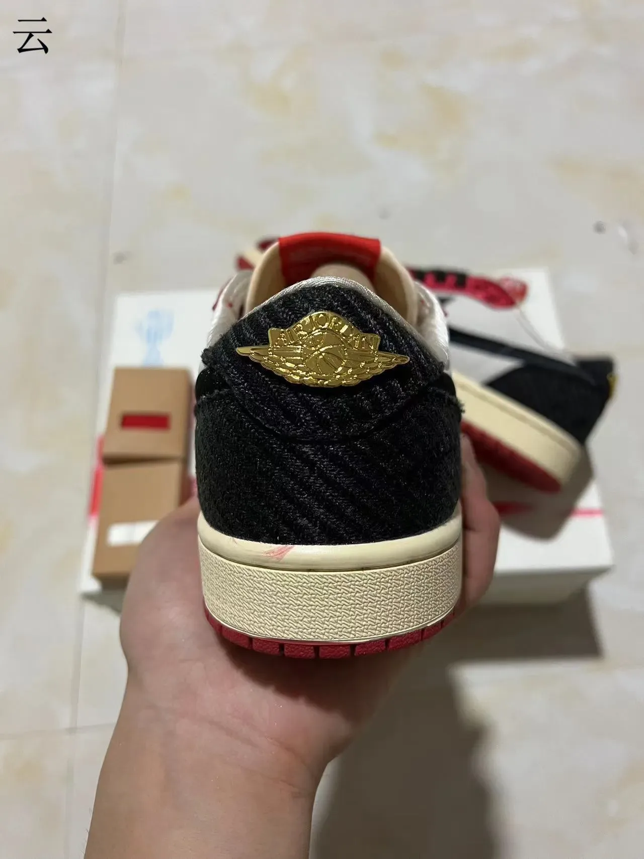 Nike Air Jordan 1 Low Red White Black Lifestyle Sneakers 8