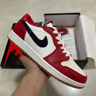 耐克 Air Jordan 1 Low 红白海军 生活休闲运动鞋