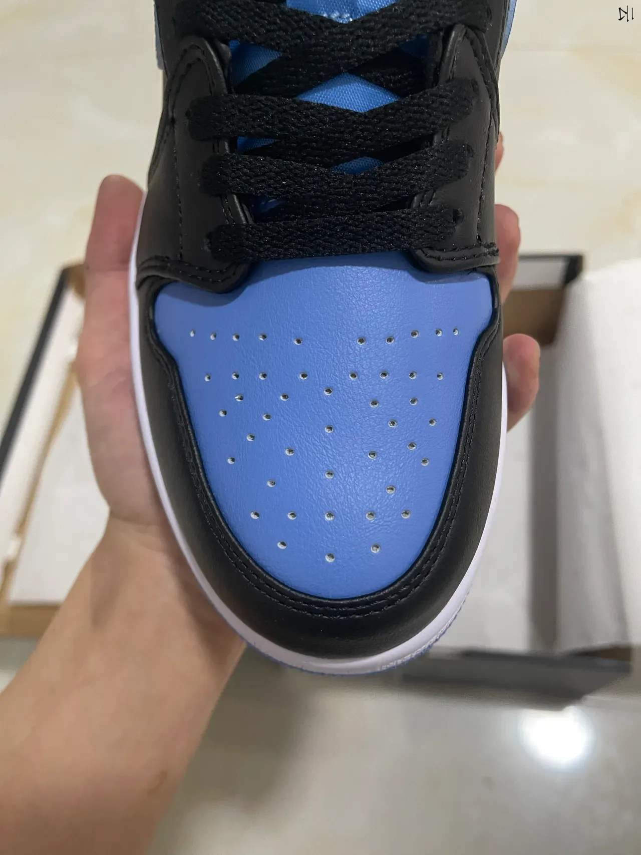 Nike Air Jordan 1 Low University Blue Black Lifestyle Sneakers 3