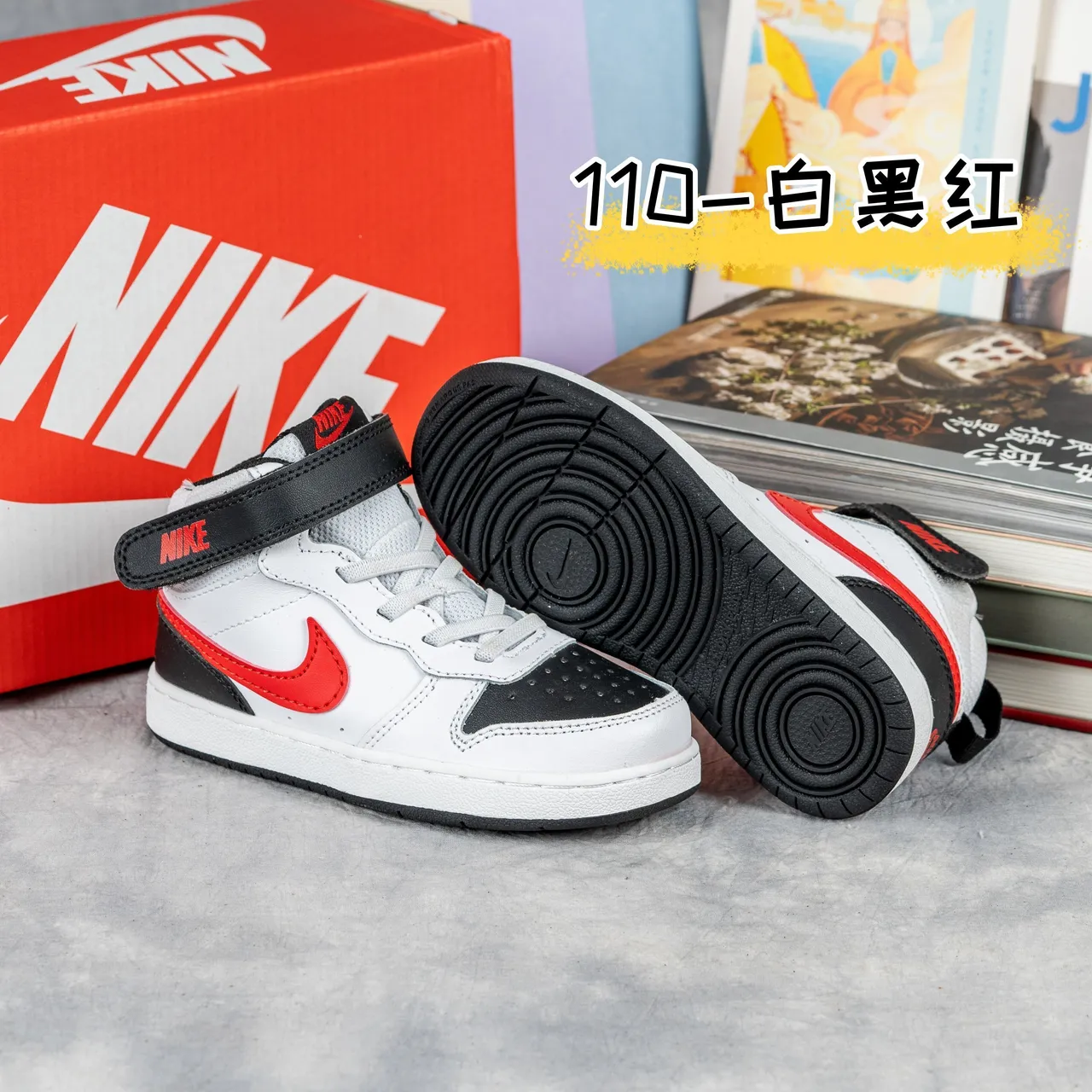 Nike Air Jordan 1 White Black Pink Basketball Shoes 7