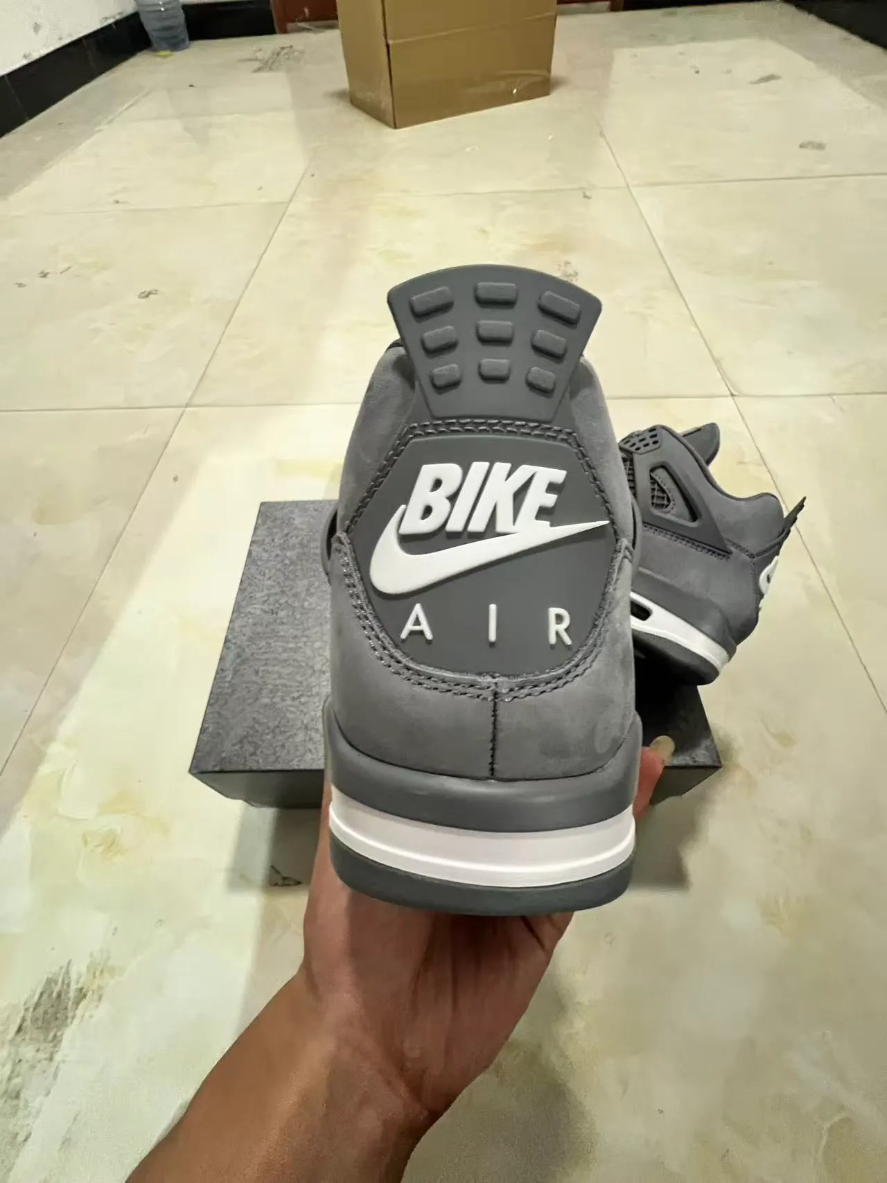Nike Air Jordan 4 Gray Monochrome Basketball Shoes 8