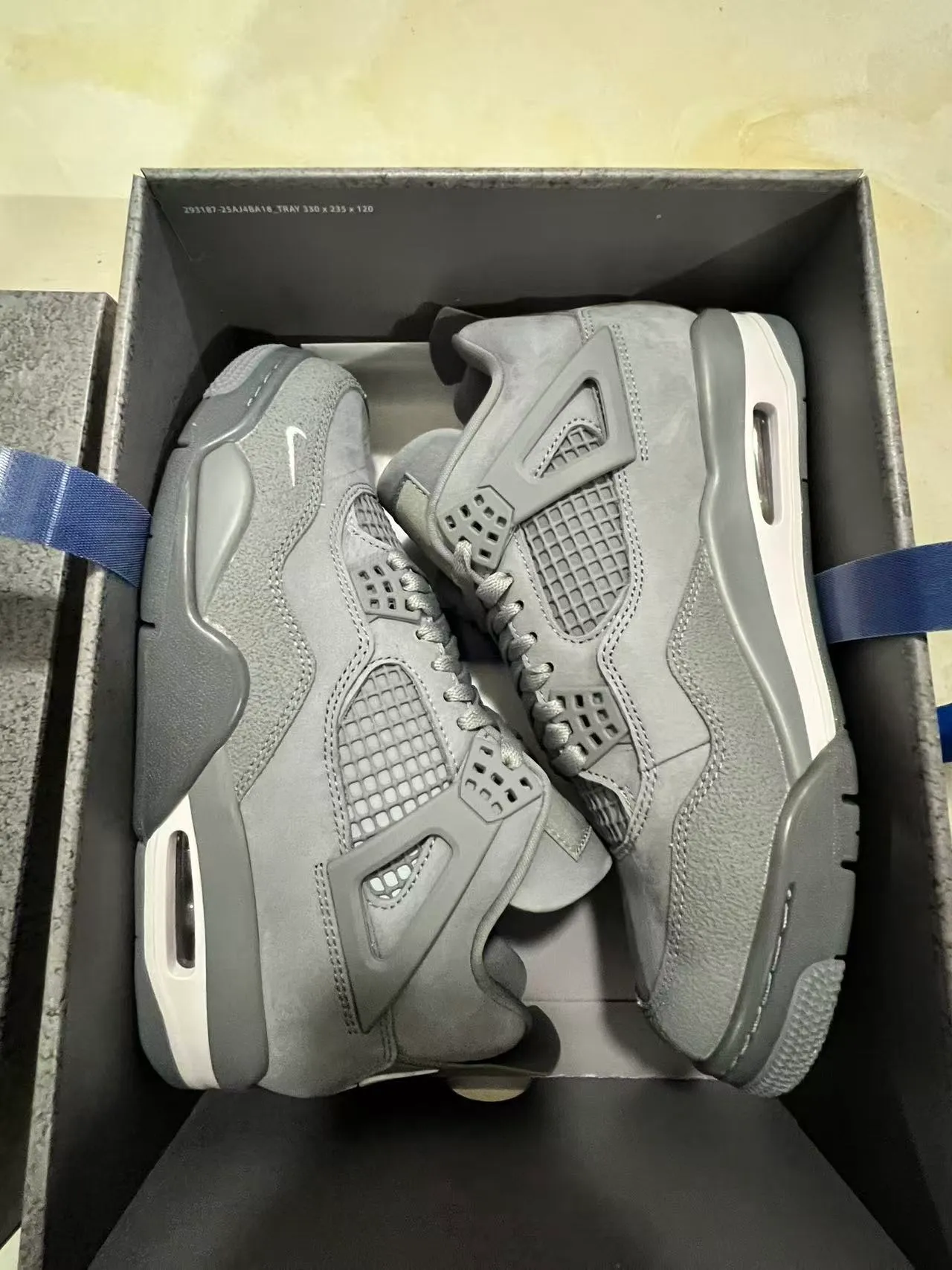 Nike Air Jordan 4 Gray Monochrome Basketball Shoes 9