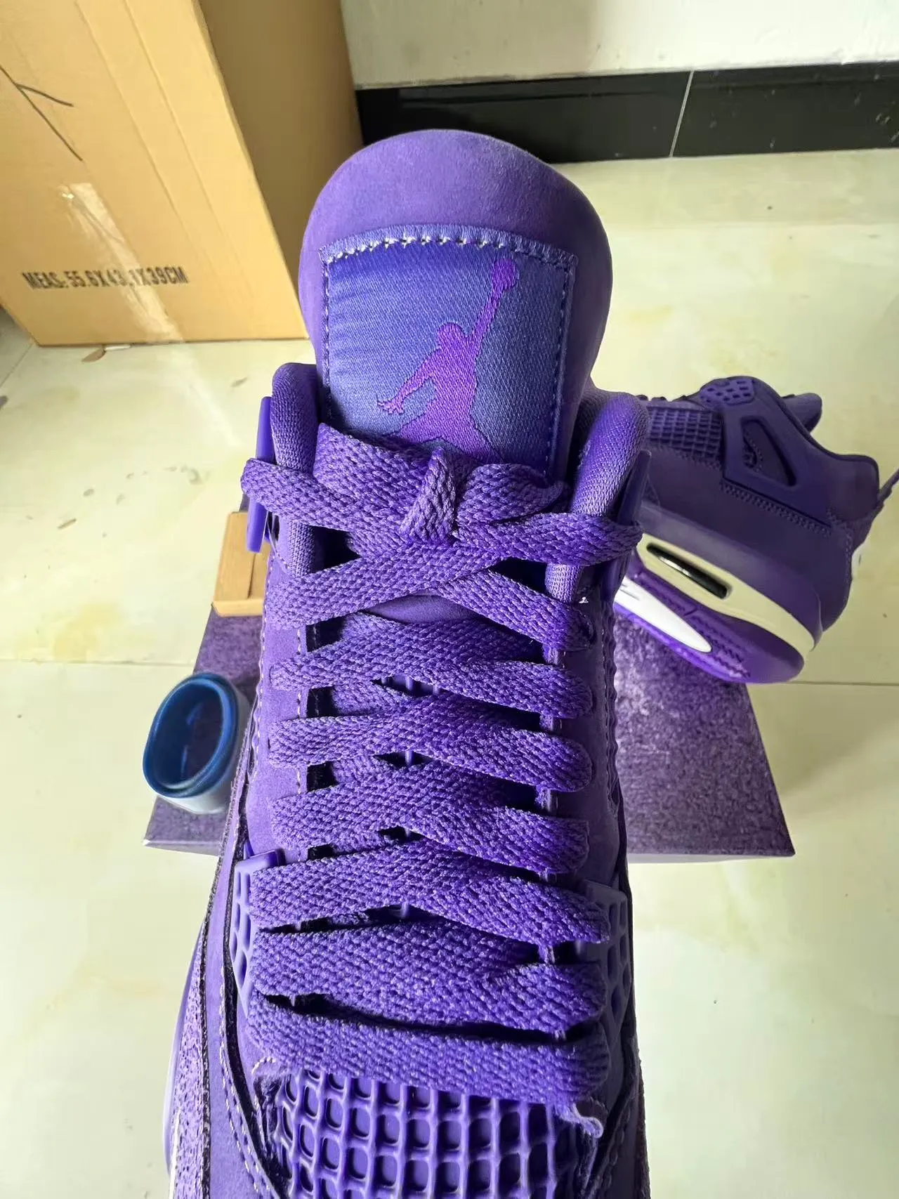 Nike Air Jordan 4 Purple Monochrome Basketball Shoes 4