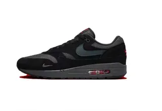 Nike Air Max 1 Black Gray Red Lifestyle Sneakers 16