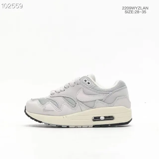 Nike Air Max 1 Light Gray Teal Lifestyle Sneakers 4