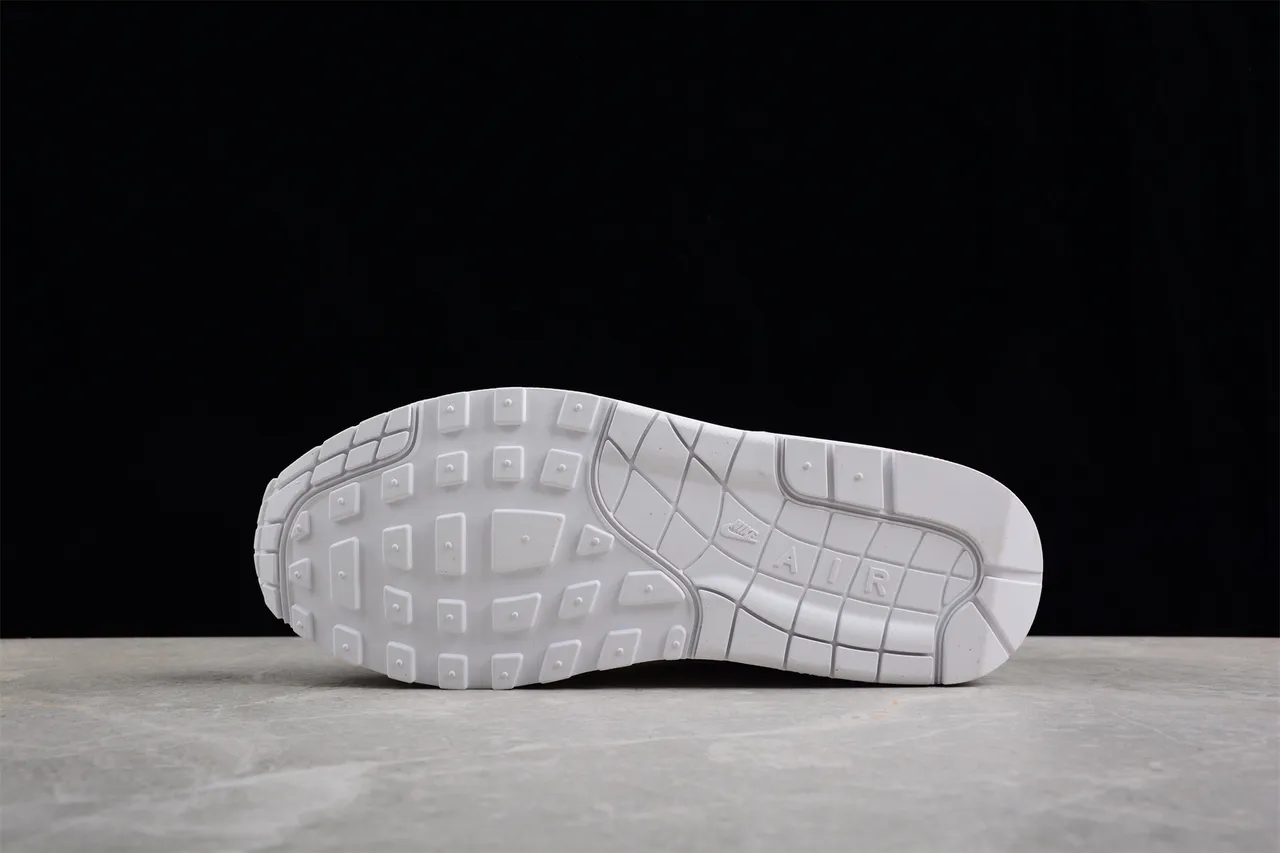 Nike Air Max 1 Monochrome White Embossed Lifestyle Sneakers 13