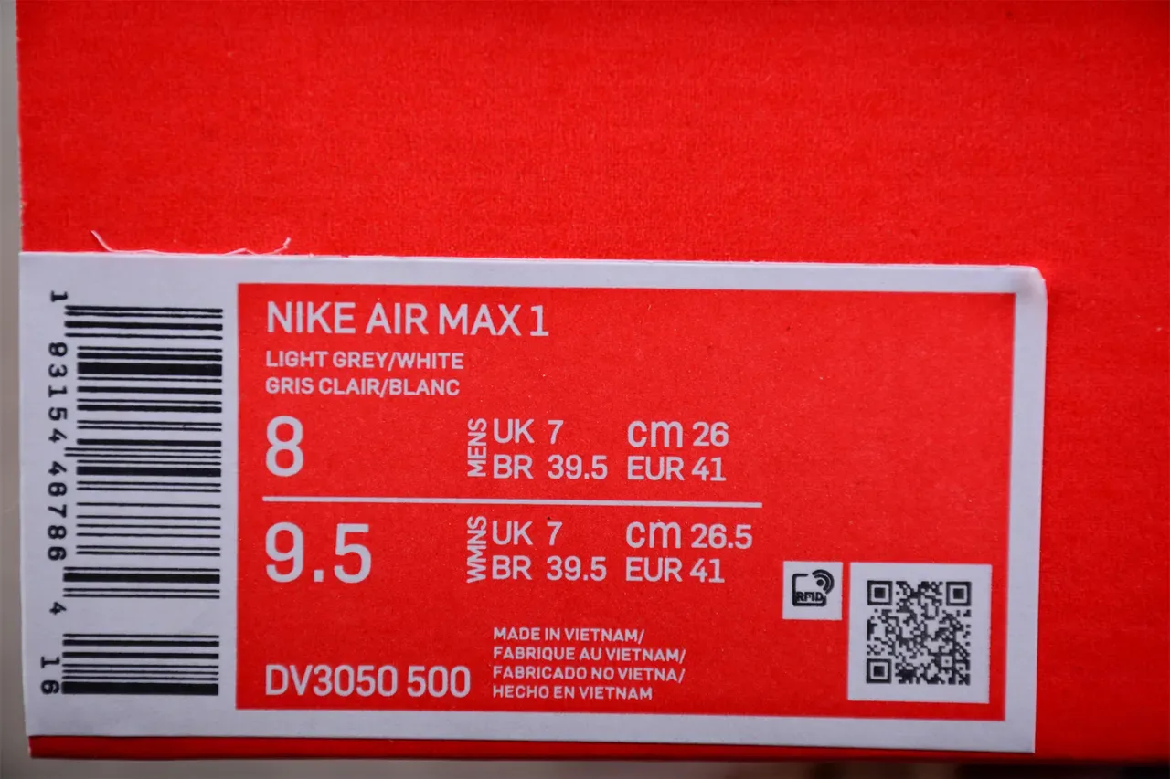 Nike Air Max 1 Off-White Gray Yellow Blue Lifestyle Sneakers 2
