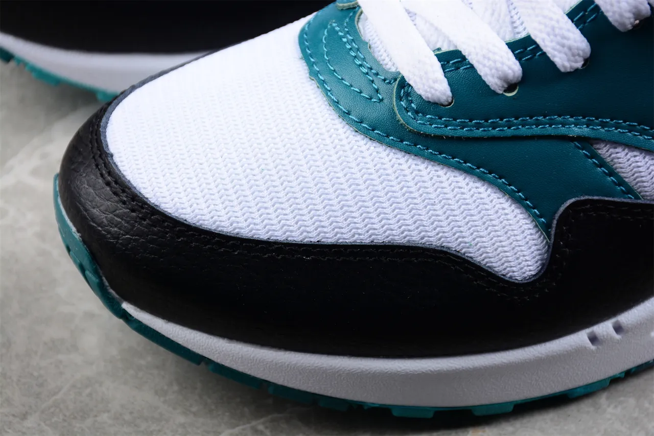 Nike Air Max 1 Teal Black White Orange Lifestyle Sneakers 15