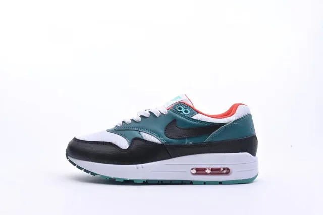 Nike Air Max 1 Teal Black White Orange Lifestyle Sneakers 16